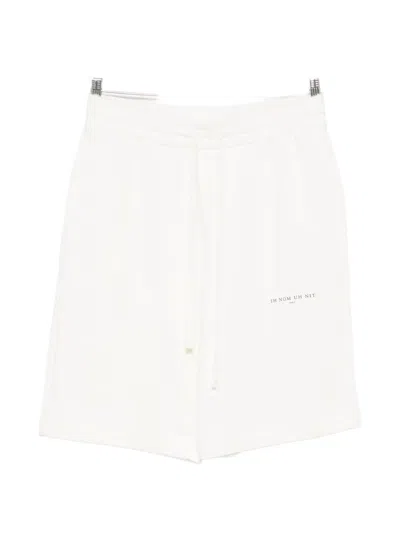 Ih Nom Uh Nit Logo-print Drawstring Shorts In White