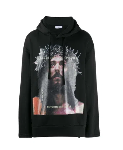 Ih Nom Uh Nit Long-sleeved Hooded Sweater In Black