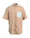Ih Nom Uh Nit Man Shirt Beige Size Xl Cotton In Beige