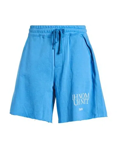 Ih Nom Uh Nit Man Shorts & Bermuda Shorts Azure Size Xxl Cotton In Blue