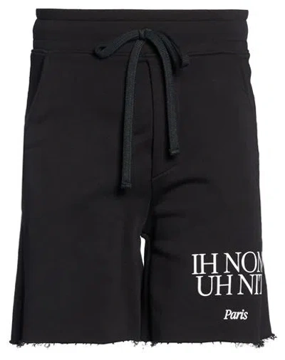 Ih Nom Uh Nit Man Shorts & Bermuda Shorts Black Size Xs Cotton