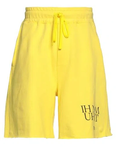 Ih Nom Uh Nit Man Shorts & Bermuda Shorts Yellow Size Xs Cotton