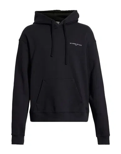 Ih Nom Uh Nit Man Sweatshirt Black Size S Cotton, Elastane