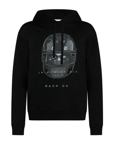 Ih Nom Uh Nit Man Sweatshirt Black Size Xl Cotton