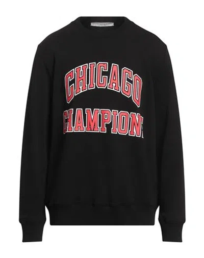 Ih Nom Uh Nit Man Sweatshirt Black Size L Cotton, Elastane