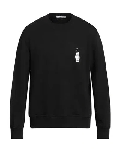 Ih Nom Uh Nit Man Sweatshirt Black Size Xxl Cotton, Elastane