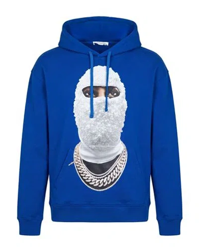 Ih Nom Uh Nit Man Sweatshirt Blue Size S Cotton