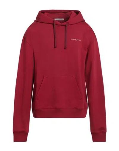 Ih Nom Uh Nit Man Sweatshirt Burgundy Size L Cotton, Elastane In Red