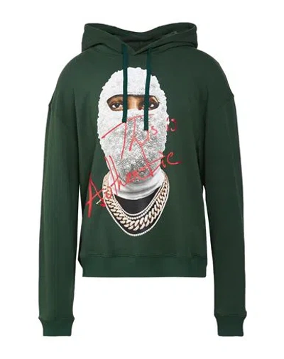 Ih Nom Uh Nit Man Sweatshirt Dark Green Size Xxl Cotton, Elastane