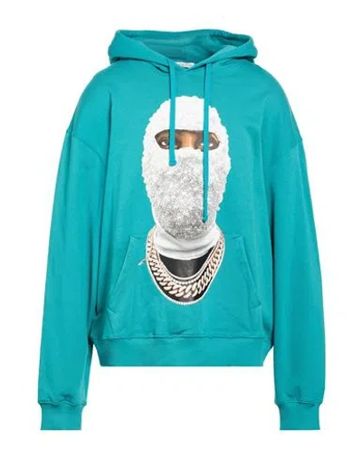 Ih Nom Uh Nit Man Sweatshirt Deep Teal Size Xl Cotton In Green