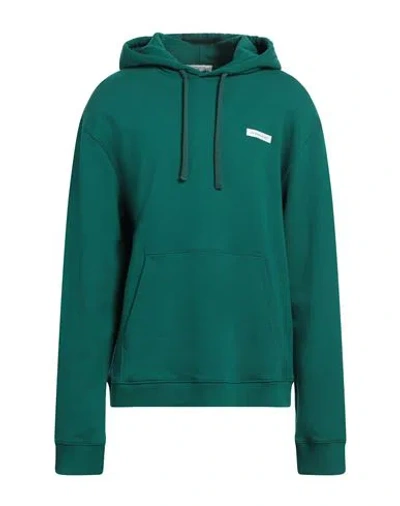 Ih Nom Uh Nit Man Sweatshirt Green Size Xl Cotton, Elastane