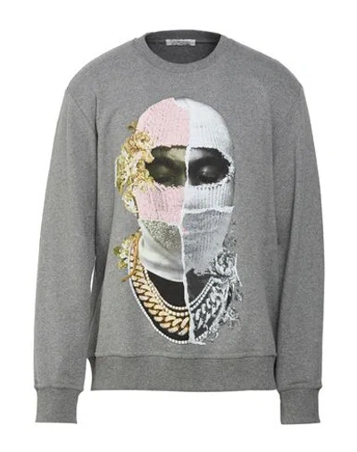 Ih Nom Uh Nit Man Sweatshirt Grey Size Xs Cotton