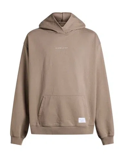 Ih Nom Uh Nit Man Sweatshirt Light Brown Size L Cotton