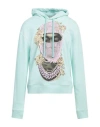Ih Nom Uh Nit Man Sweatshirt Light Green Size M Cotton