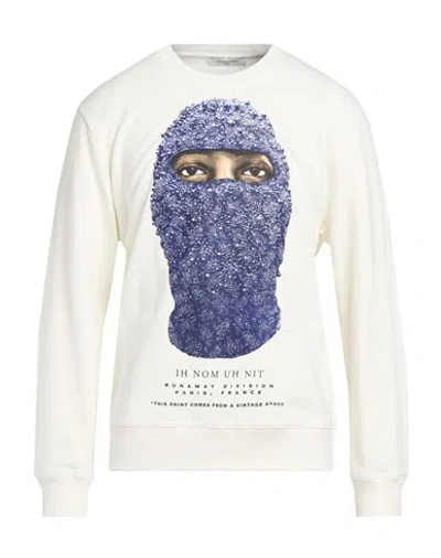 Ih Nom Uh Nit Man Sweatshirt Off White Size L Cotton