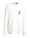 Ih Nom Uh Nit Man Sweatshirt Off White Size Xxl Cotton, Elastane