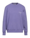 Ih Nom Uh Nit Man Sweatshirt Purple Size Xl Cotton, Elastane In Purple