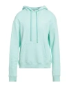 Ih Nom Uh Nit Man Sweatshirt Turquoise Size Xl Cotton In Blue