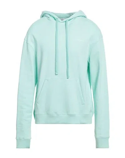 Ih Nom Uh Nit Man Sweatshirt Turquoise Size Xl Cotton In Blue