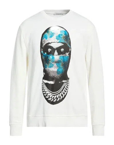 Ih Nom Uh Nit Man Sweatshirt White Size L Cotton, Elastane