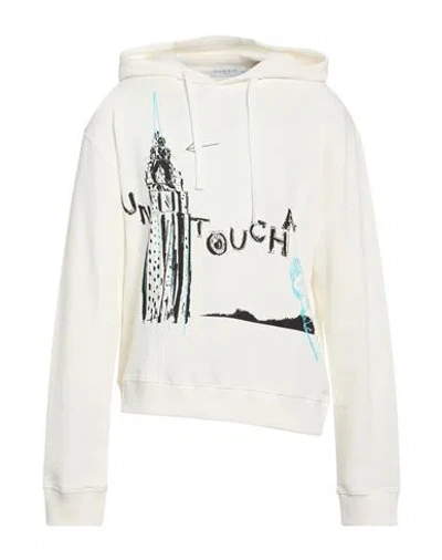 Ih Nom Uh Nit Man Sweatshirt White Size L Cotton, Elastane