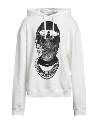 Ih Nom Uh Nit Man Sweatshirt White Size Xl Cotton, Elastane