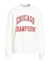 Ih Nom Uh Nit Man Sweatshirt White Size Xl Cotton, Elastane