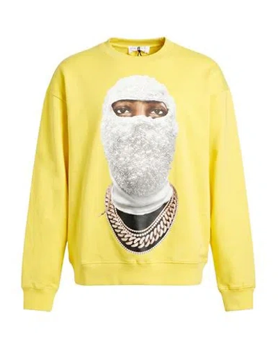 Ih Nom Uh Nit Man Sweatshirt Yellow Size M Cotton