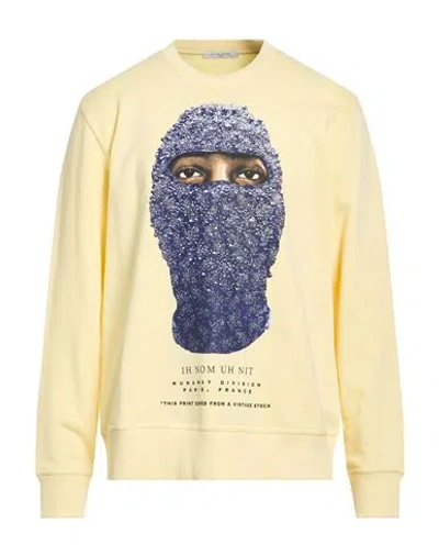 Ih Nom Uh Nit Man Sweatshirt Yellow Size S Cotton
