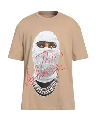 Ih Nom Uh Nit Man T-shirt Beige Size Xl Cotton In Beige