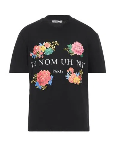 Ih Nom Uh Nit Man T-shirt Black Size L Cotton, Elastane