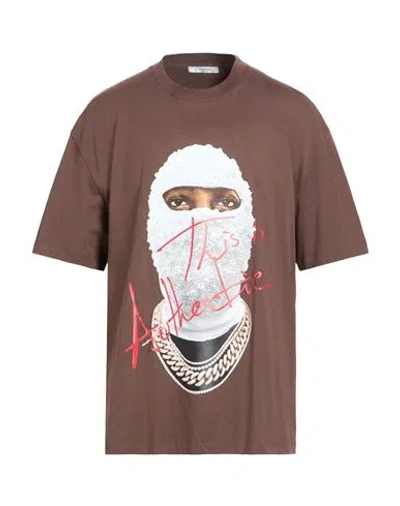 Ih Nom Uh Nit Man T-shirt Brown Size 3xl Cotton