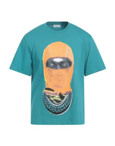 Ih Nom Uh Nit Man T-shirt Emerald Green Size L Cotton, Elastane