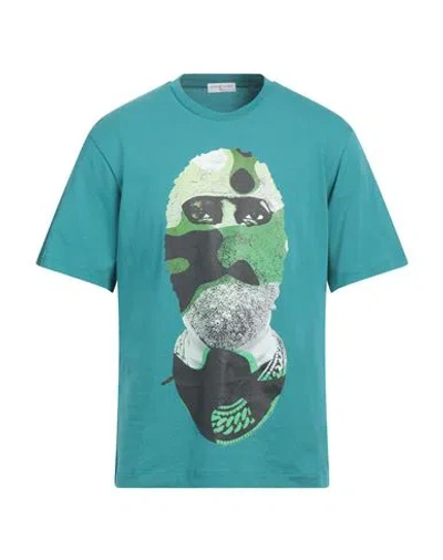 Ih Nom Uh Nit Man T-shirt Emerald Green Size M Cotton