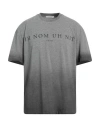 Ih Nom Uh Nit Man T-shirt Grey Size L Cotton, Elastane In Grey