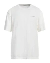 Ih Nom Uh Nit Man T-shirt Ivory Size L Cotton, Elastane In White
