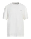 Ih Nom Uh Nit Man T-shirt Ivory Size S Cotton, Elastane In White