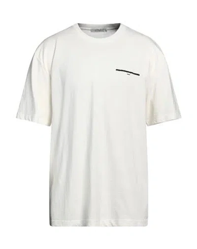Ih Nom Uh Nit Man T-shirt Off White Size Xl Cotton, Elastane In Off White