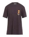 Ih Nom Uh Nit Man T-shirt Plum Size M Cotton, Elastane In Brown