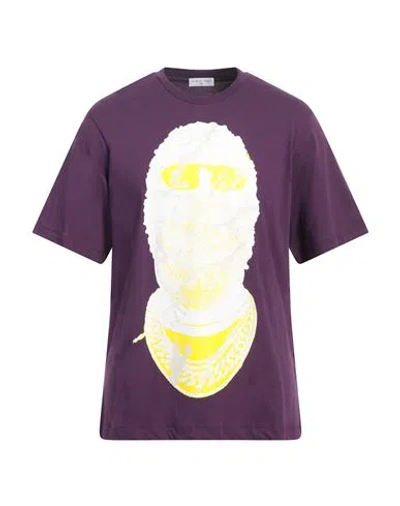 Ih Nom Uh Nit Man T-shirt Plum Size M Cotton, Elastane In Purple