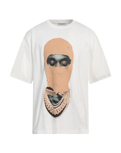 Ih Nom Uh Nit Man T-shirt White Size Xl Cotton, Elastane