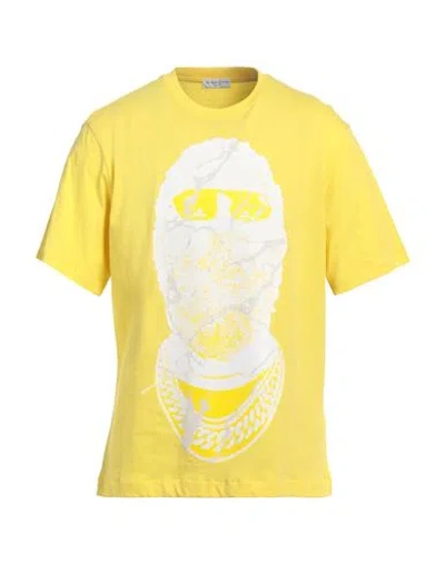 Ih Nom Uh Nit Man T-shirt Yellow Size Xl Cotton, Elastane