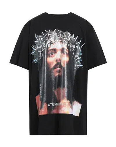Ih Nom Uh Nit Man T-shirt Black Size L Cotton