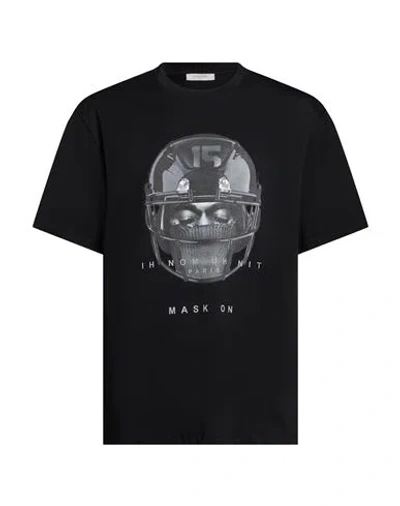 Ih Nom Uh Nit Man T-shirt Black Size L Cotton