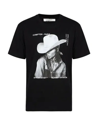 Ih Nom Uh Nit Man T-shirt Black Size Xl Cotton