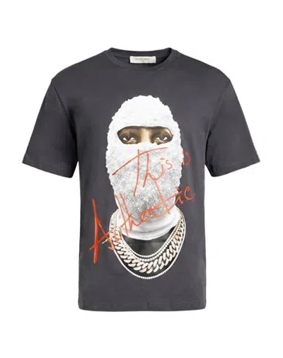 Ih Nom Uh Nit Man T-shirt Charcoal Size S Cotton In Black