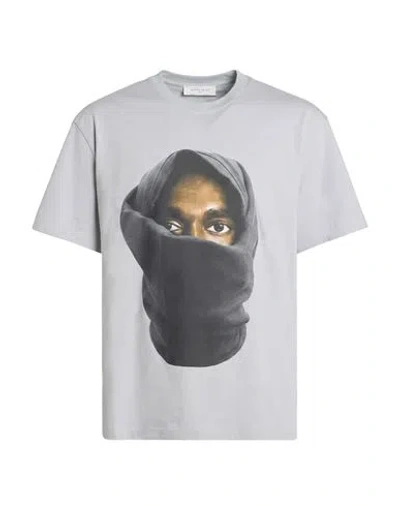 Ih Nom Uh Nit Man T-shirt Grey Size L Cotton In Gray