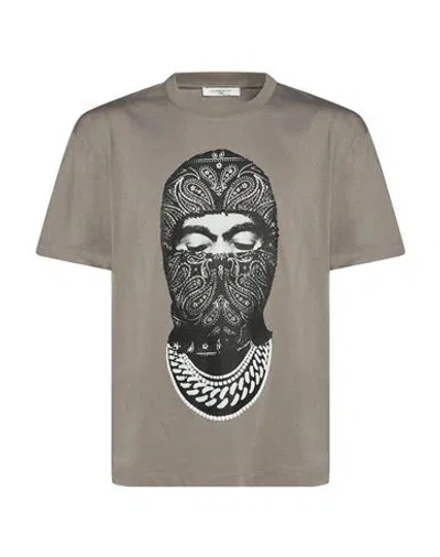 Ih Nom Uh Nit Man T-shirt Grey Size Xl Cotton In Gray
