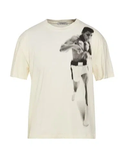 Ih Nom Uh Nit Man T-shirt Ivory Size S Cotton, Linen In White