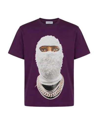 Ih Nom Uh Nit Man T-shirt Plum Size L Cotton In Pattern